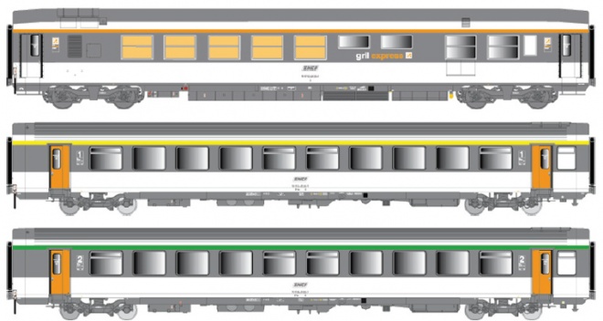 Set of 3 Passenger cars of Le Montaigne train Paris- Bordeaux (Set 1)<br /><a href='images/pictures/LS_Models/40134_site.jpg' target='_blank'>Full size image</a>